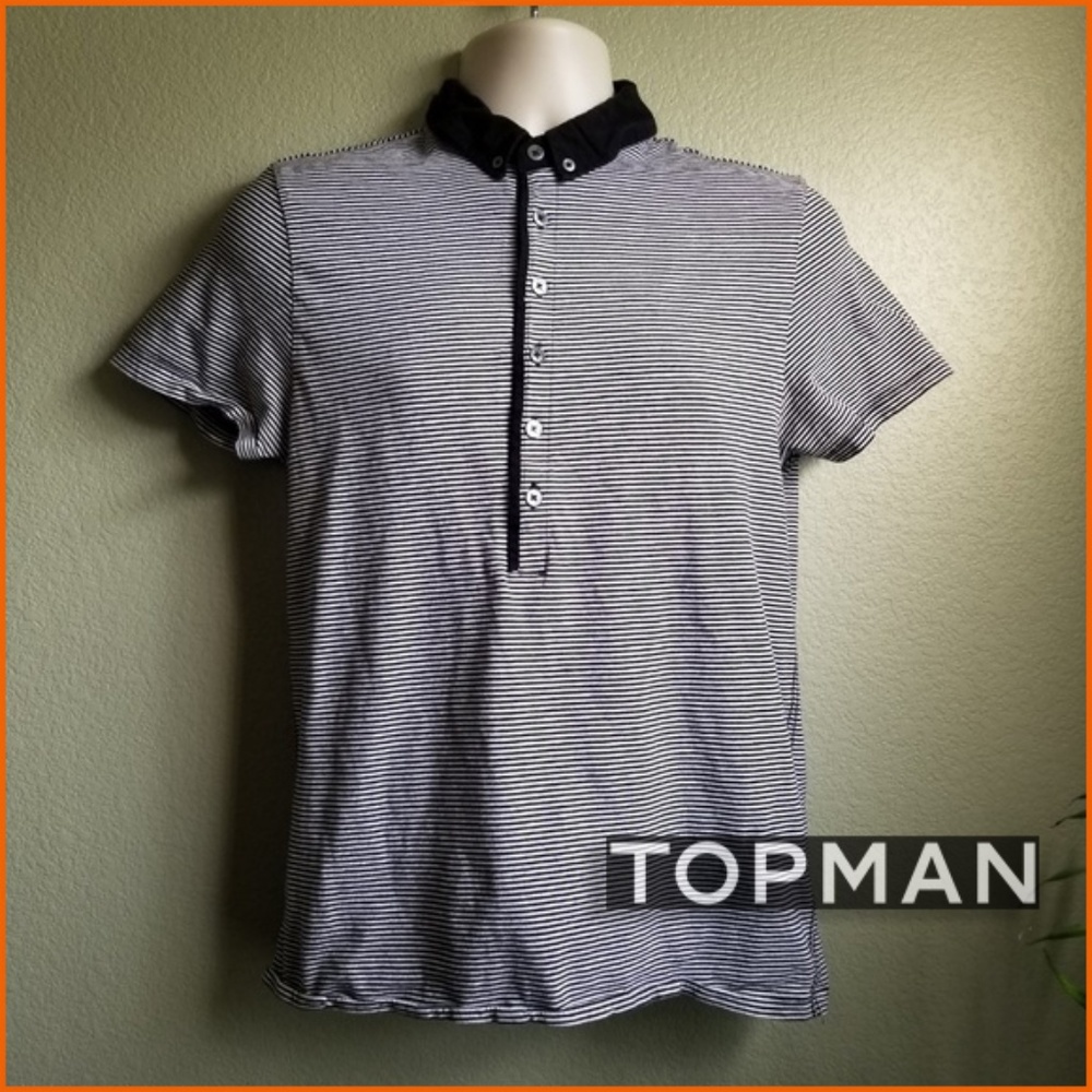 Topman Polo Stripe Shirt